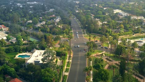 beverly hills intersezione ampia vista