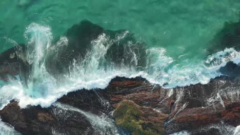 Ebbe-Auf-Felsen-Am-Strand-Von-Sydney