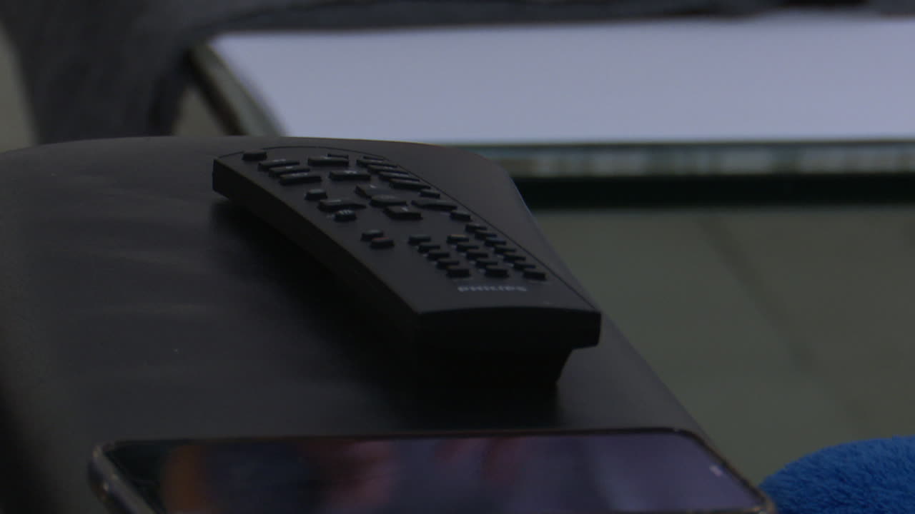 Close-up of a black smartphone case