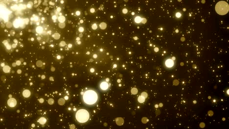 partículas de oro brillo bokeh premio polvo abstracto bucle de fondo