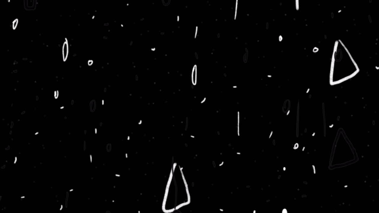 Animated Abstract Background with Wavy Shapes and Film Grain