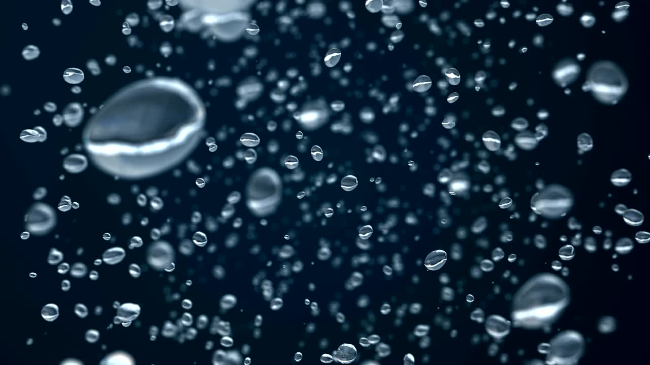 Bellissime gocce di pioggia congelate nel tempo.