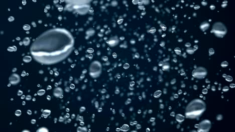 hermosas gotas de lluvia congeladas en el tiempo