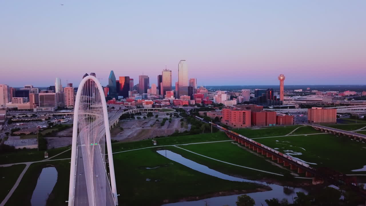 Aerial Drone footage of Dallas Texas,
