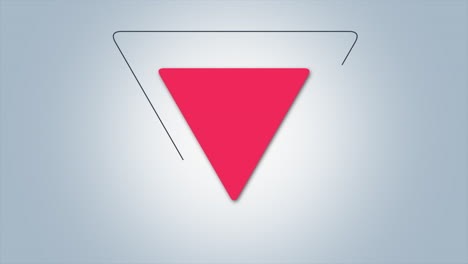 motion geometric red triangle