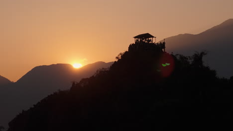 sunset viewpoint on a mountain