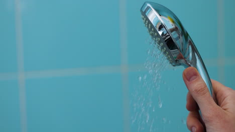 Hand-holding-shower-head