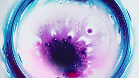 ink water swirl purple fluid splash blue circle