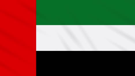 united arab emirates flag waving, background loop