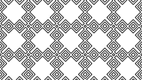 creación artística de cuadrícula de mosaico en animación de lienzo blanco