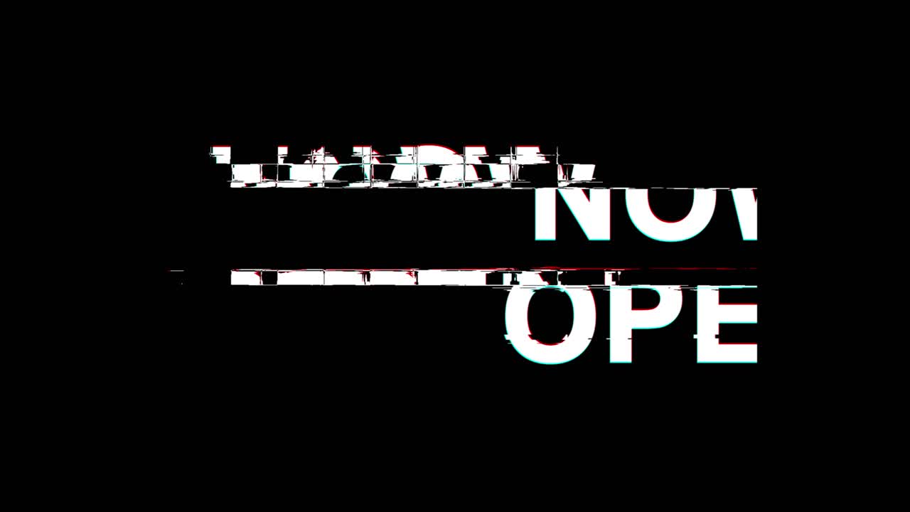 Ahora abre el letrero.