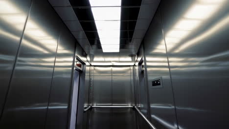 interior of a modern elevator