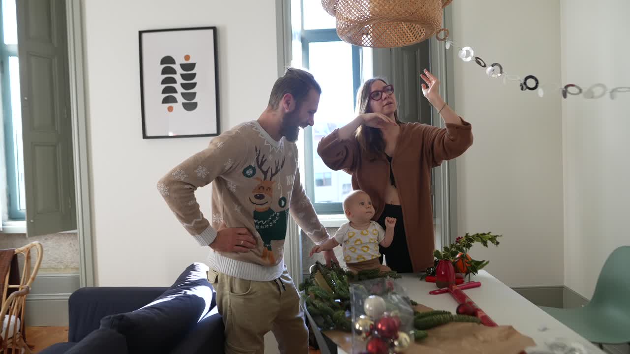 Family Decorating for Christmas