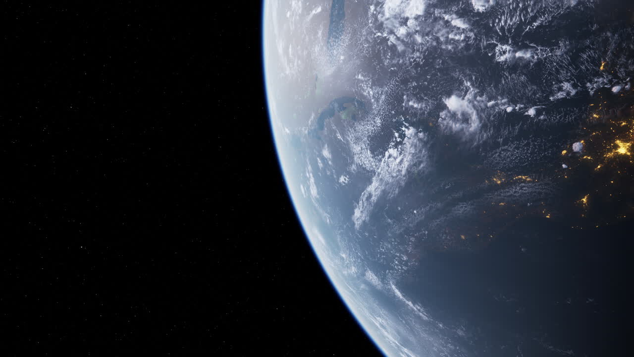 Earths city lights at night