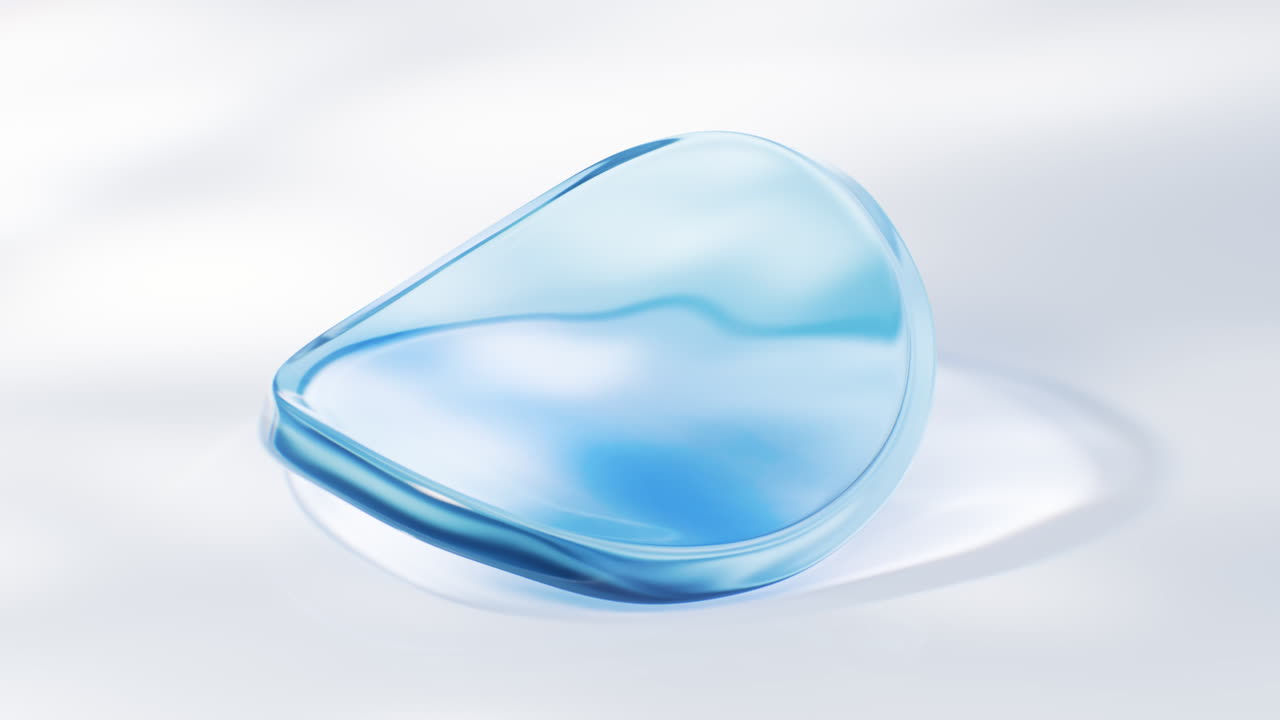 추상적인 반이는 유리 기하학 배경, 3d 렌더링