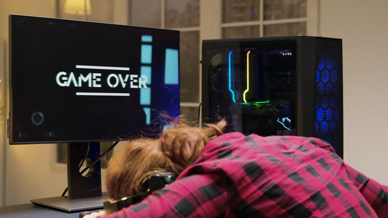 비디오 게임을 하는 게이머