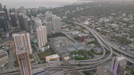 vista aérea del centro de miami