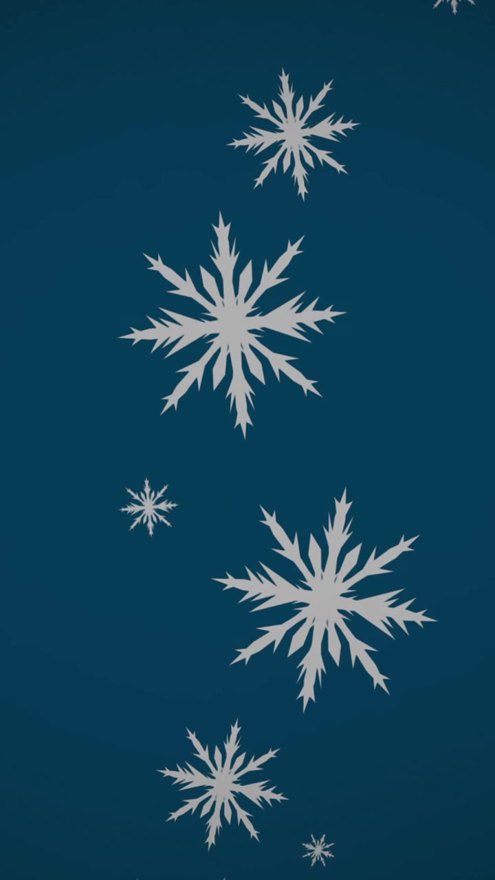 Animation of snow falling over christmas tree on green background