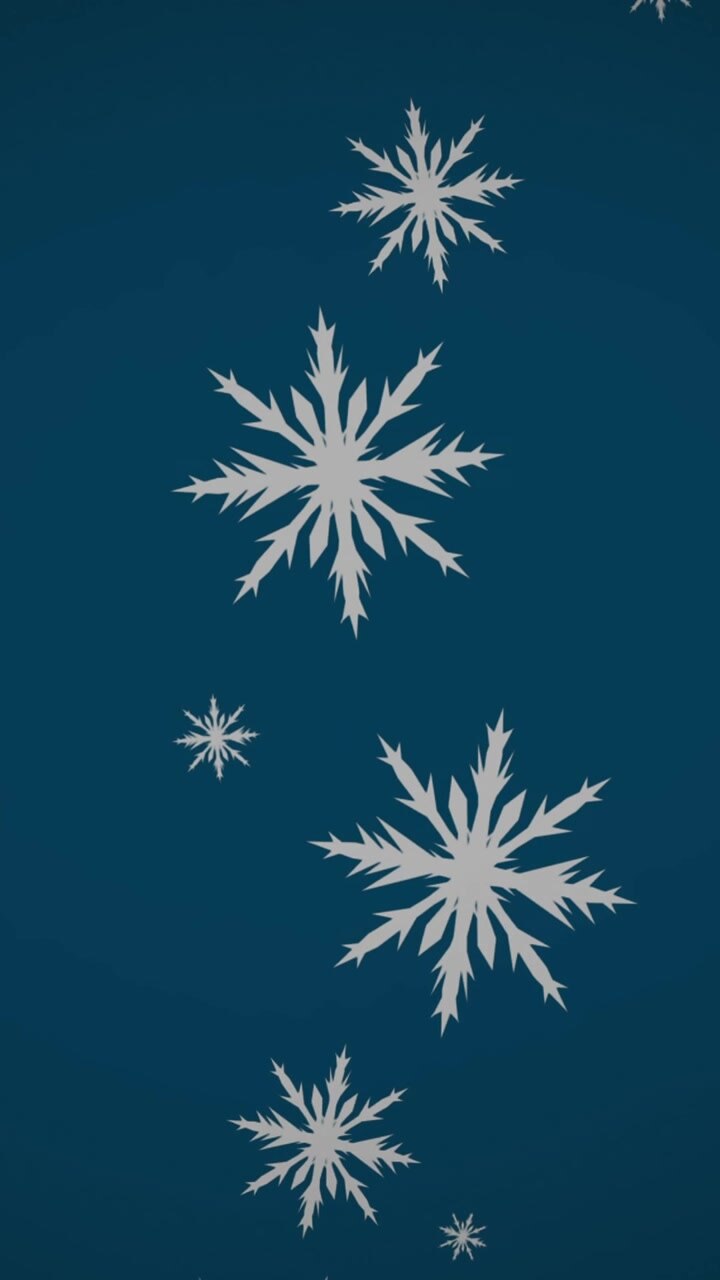 Animation of snow falling over christmas tree on green background