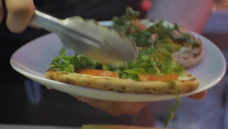 Chef-hands-making-pita-in-Marrakesh-Streetfood