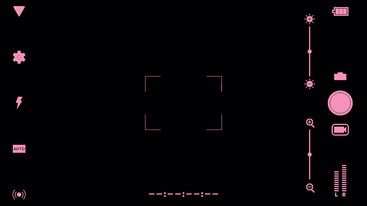 전화 카메라 애니메이션 오버레이 1080p - 30fps - 알파 채널 (6)