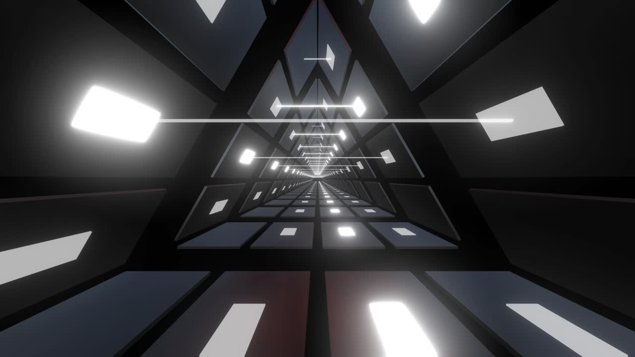 Futuristic Triangular Tunnel