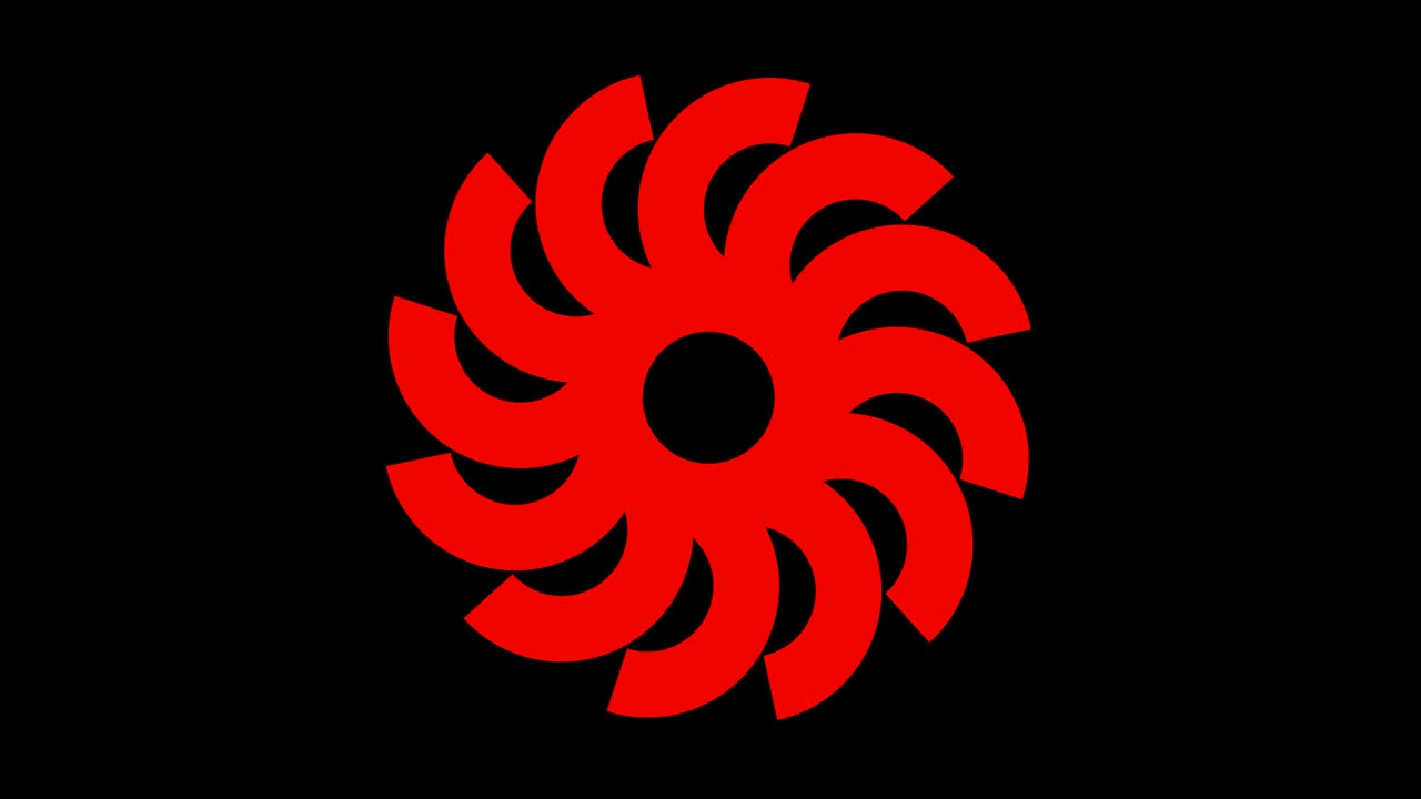 4k 비디오 모델 스트로보스코픽 및 최면 효과, 16:9 비디오 형식