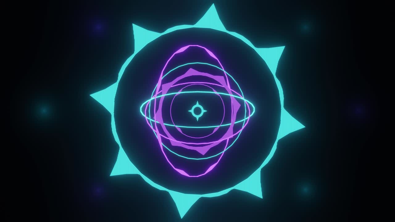 el mandala holográfico giratorio