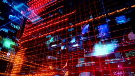 tecnología de interfaz de datos de computadora pantalla digital