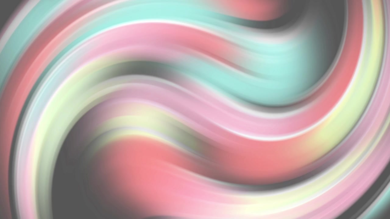 Seamless Loop of Abstract Pastel Color Swirls