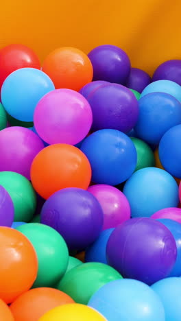 colorful plastic balls in a play pit