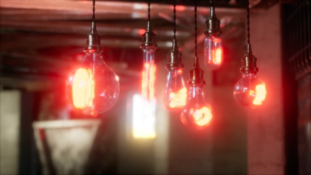 vieja bombilla incandescente retro vintage