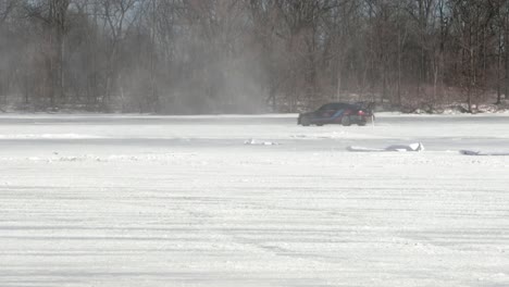 snow drifting