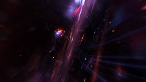 universo rojo deformando el espacio y el tiempo, fondo cósmico