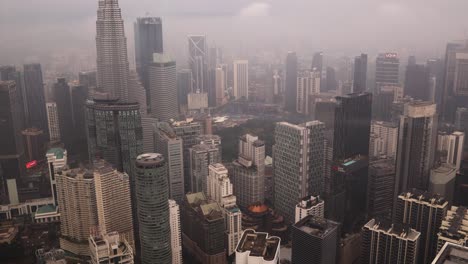 view of never ending sky rises from the kl tower observation deck in kuala lumpur, malaysia