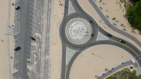 slow spin around the new traffic circle at pere marquette beach