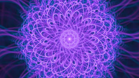 Psychedelischer-Hypnotischer-Traumfänger---Nahtloser-Looping-Fraktaler-Spiralen,-Abstrakter-Hintergrund,-Entspannende-Meditative-Spirituelle-Verschmelzung,-Kompliziertes-Kaleidoskop-Mandala,-Heilige,-Farbenfrohe-Fantasiegeometrie