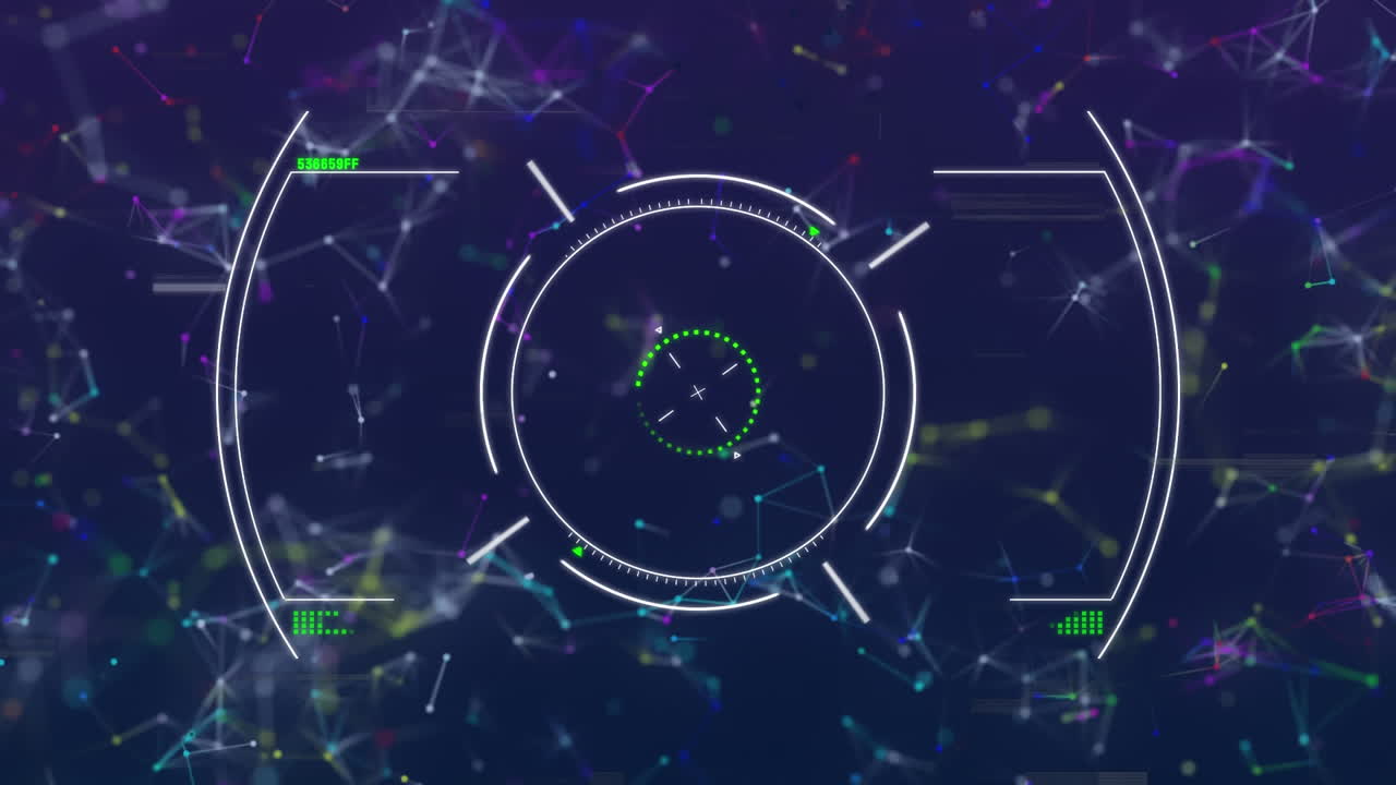 스 ⁇  스캔, 연결 네트워크 및 데이터 처리의 애니메이션과  ⁇ 박이는 오류