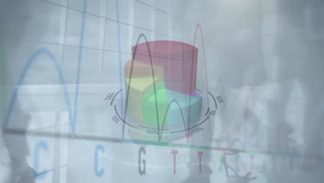 Animation-Von-Statistiken-Und-Datenverarbeitung-über-Schulwagen-Im-Lieferwagen