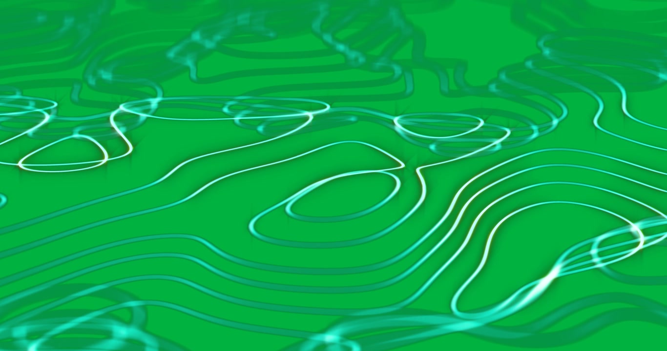 Animation of neon blue lines on transparent background