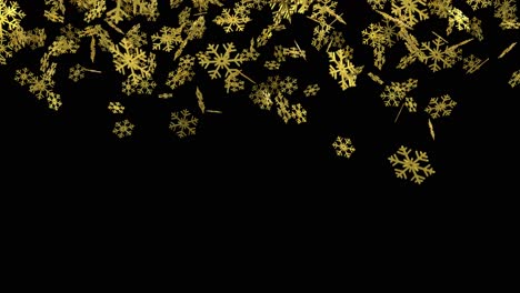 snowflakes metal shiny snow flake falling xmas christmas decoration holiday 4k