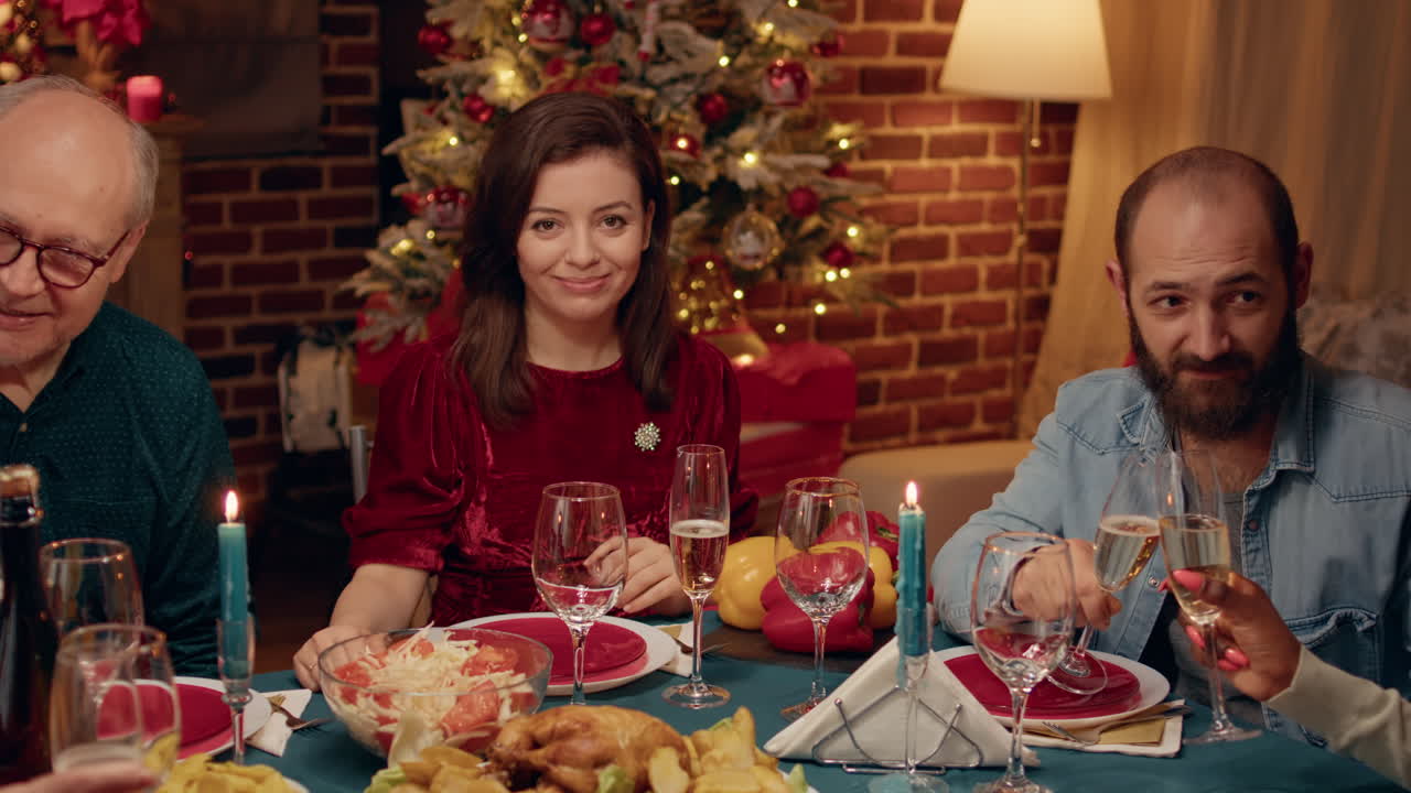 cena de navidad con amigos