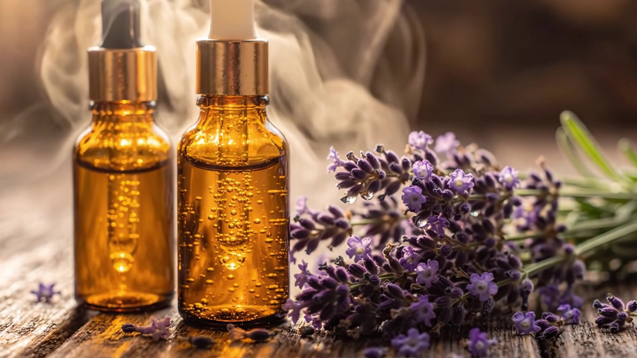 Lavanta Uçucu Yağlarının Dinginliğini Keşfetmek: Sağlık ve Aromaterapi Faydaları İçin Doğal İçeriklerle Zamanda Görsel Bir Yolculuk