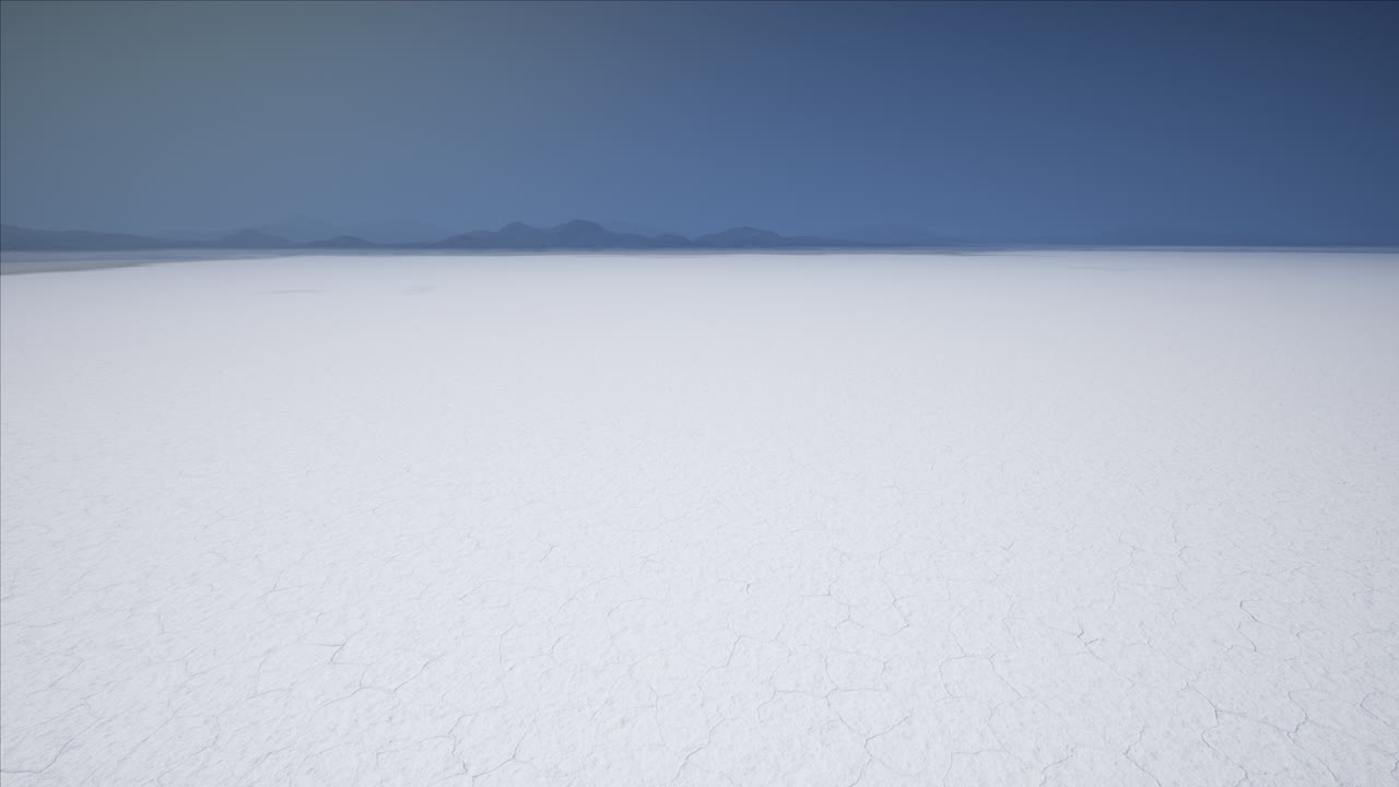 Bonneville salt flats in Utah