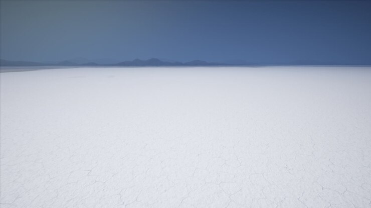Bonneville salt flats in Utah