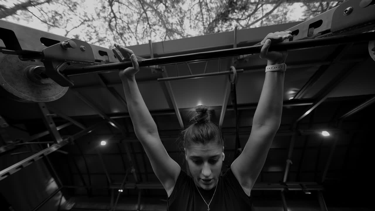 Woman Doing Pull-ups