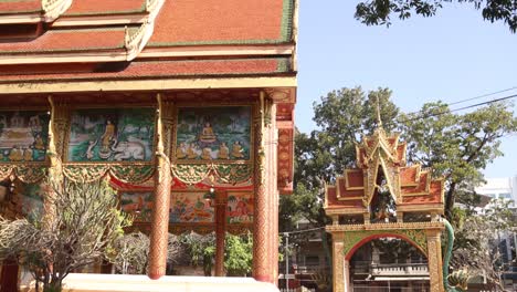 antiguo templo en vientiane, la capital de laos