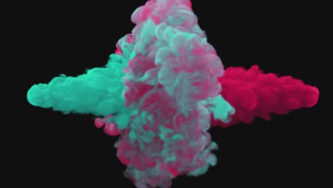 explosión de tinta de colores