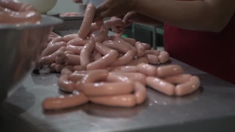Sausages-Meat-Process-Factory-Production-Handmade-Smoked-Boiled-Wrap-Mincemeat-Spice