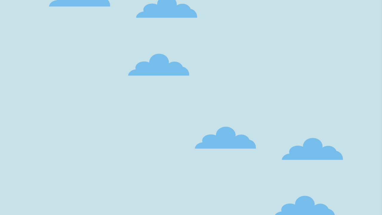 구름을 날아다니는 비행기 뷰 아이콘